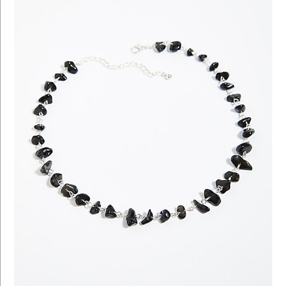 Free people raw stone necklace